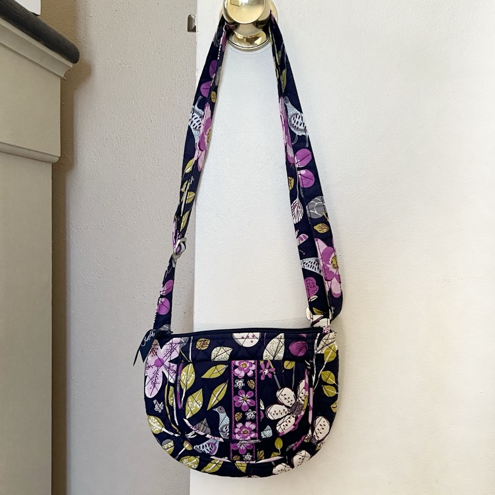 Vera Bradley- Floral Nightingale Lizzy Adjustable Strap Shoulder Bag (EU…